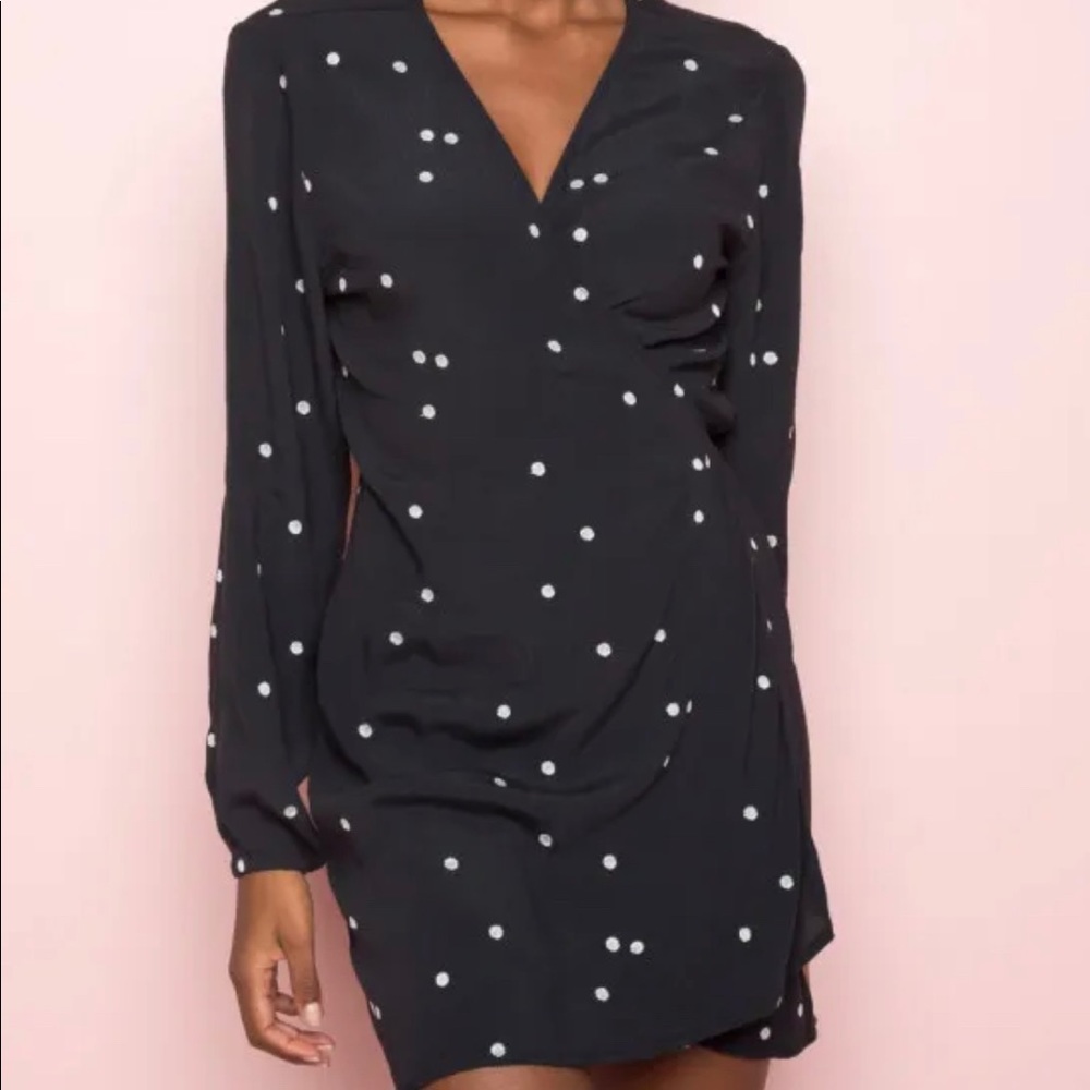 Brandy Melville long sleeve wrap dress
